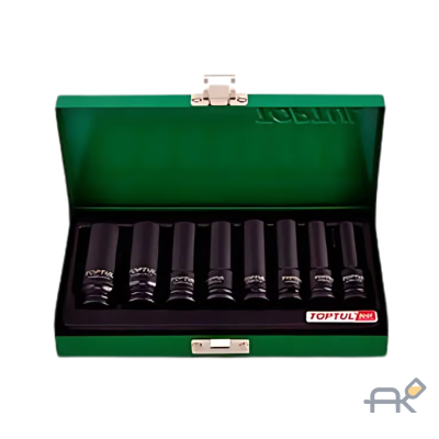 Набор головок ударн. 3/8` 8-19 мм 6 гр. 8пр. TOPTUL (GDAD0808) (GDAD0808)